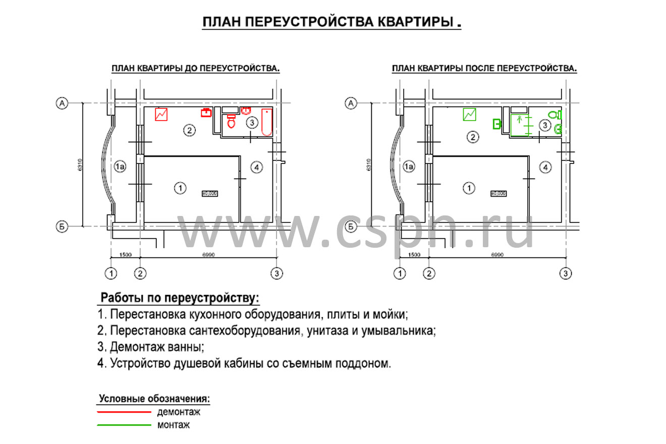 Переустройство квартиры