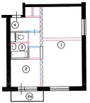 Перепланировка квартиры №1