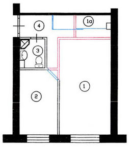 Перепланировка квартиры №1